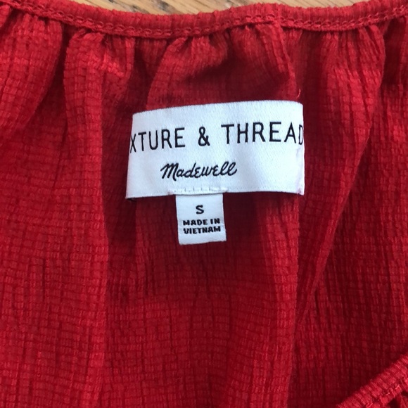 Madewell Texture and Thread Peasant Shirt - Lghtweight, Gathered Scoop-neck- - Picture 6 of 16